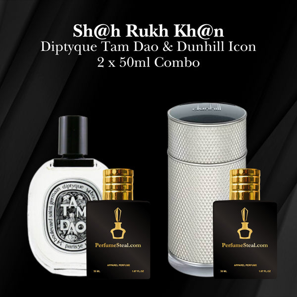 Sh@h Rukh Kh@n - Diptyque Tam Dao & Dunhill Icon 50ml Combo PerfumeSteal.in 