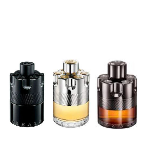 Trial Pack Of Azzaro Wanted 25 ml X 3 Combo for Men. perfumesteal.in 